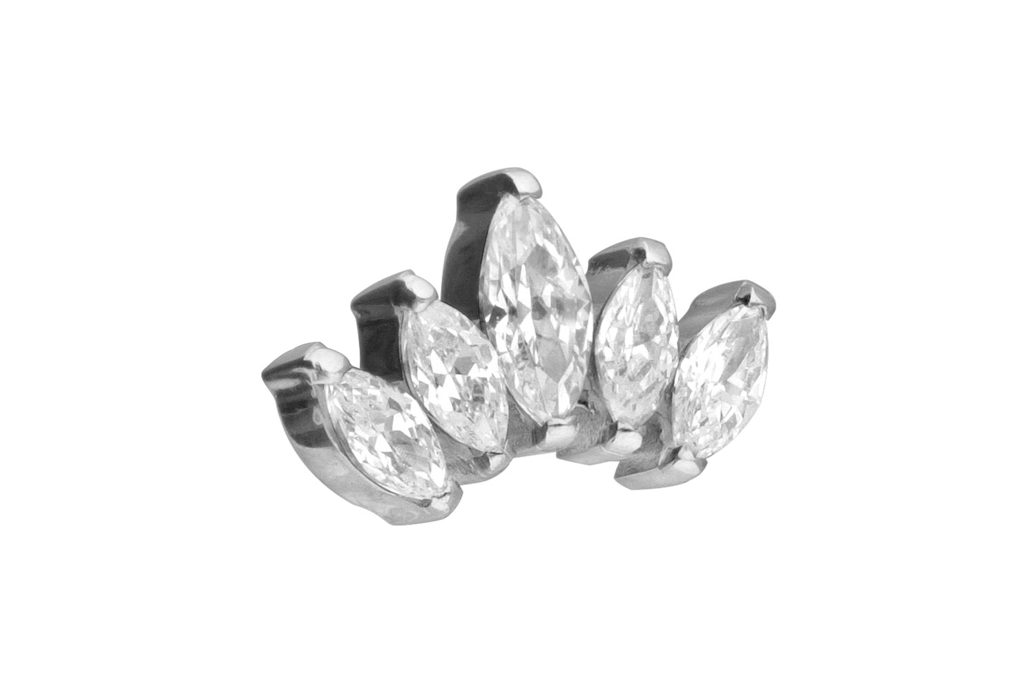 Titanium screw-in attachment with internal thread LOTUS BLOSSOM