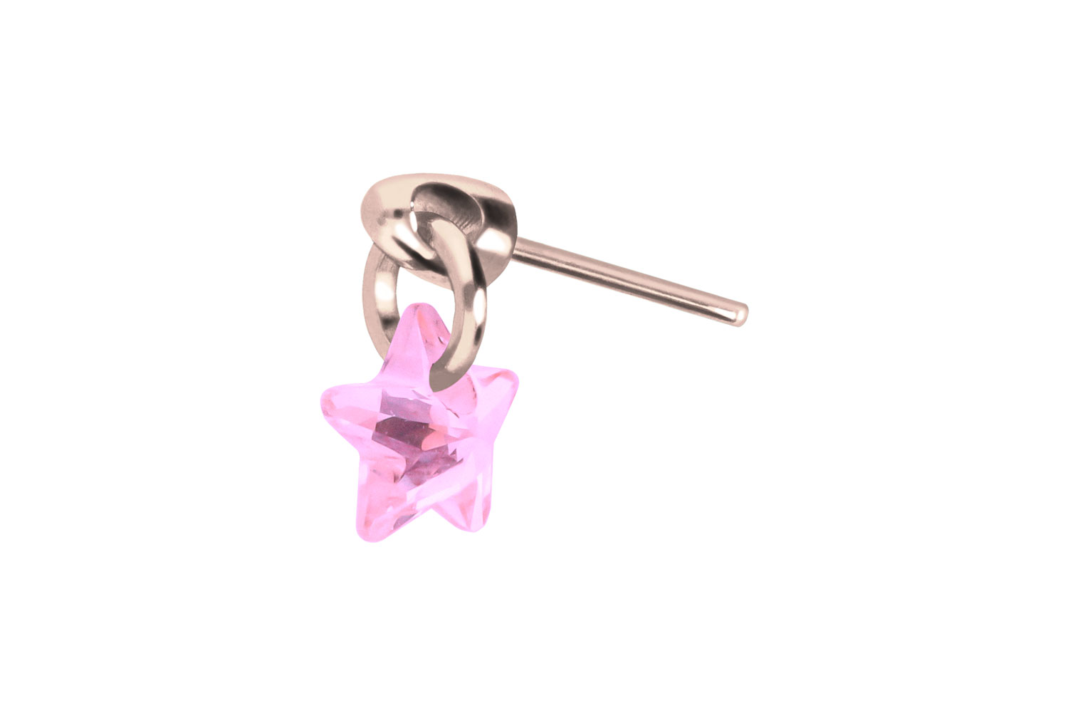 Titanium attachment with push pin CRYSTAL STAR