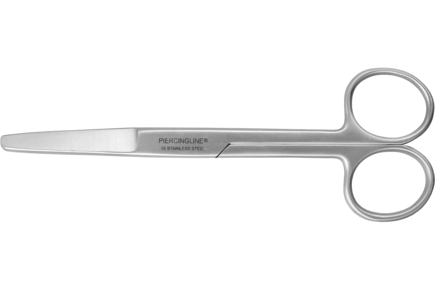 Stainless steel scissors with one flattened side Stainless steel scissors with one flattened side