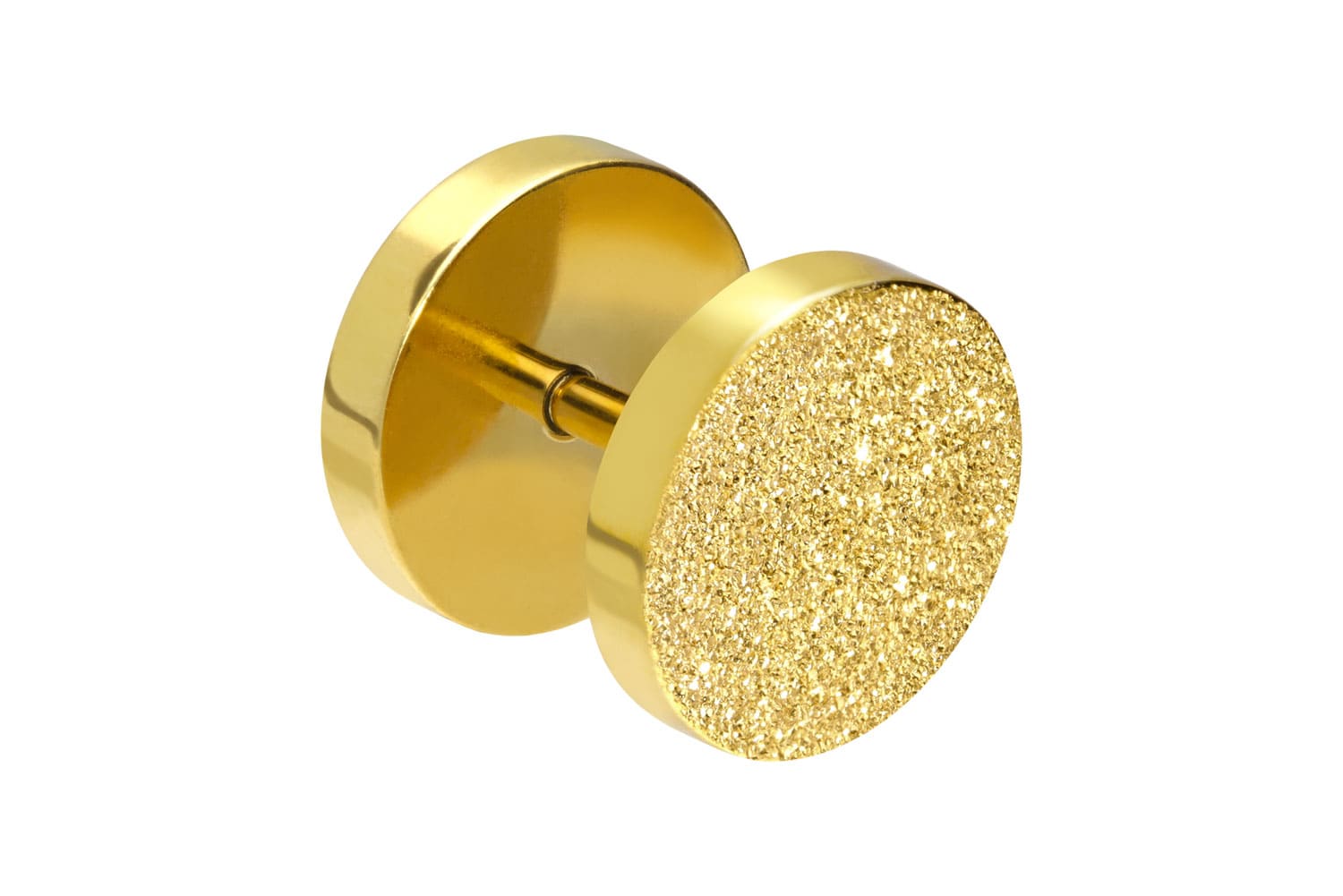 Surgical steel fake plug DIAMOND LOOK