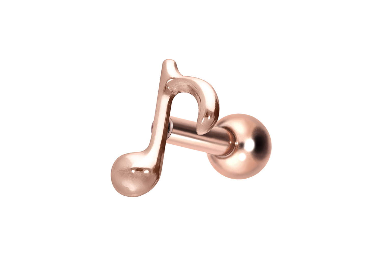 Titan Ohrpiercing mit Innengewinde ACHTELNOTE