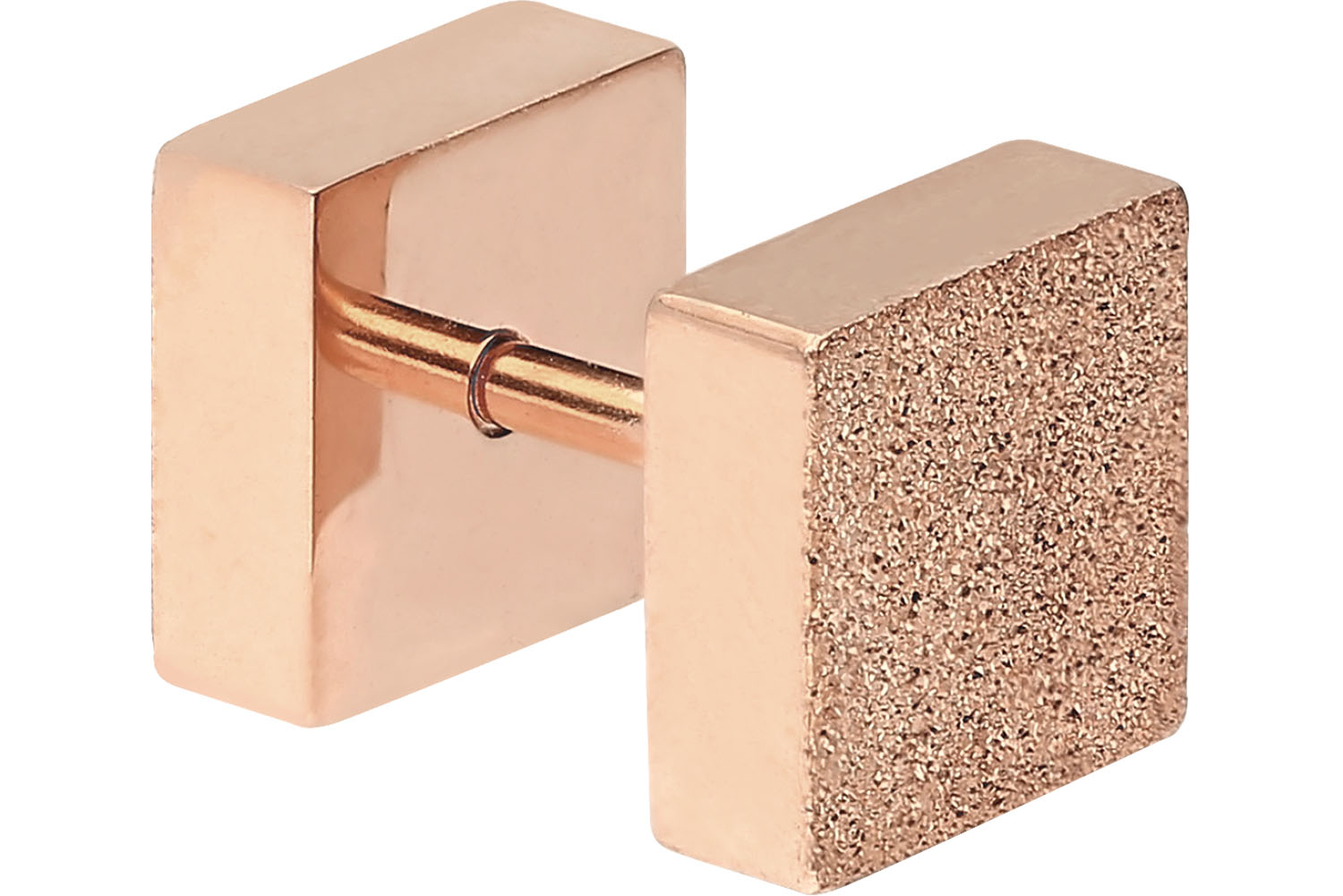 Surgical steel fake plug SQUARE DIAMOND LOOK ++SALE++