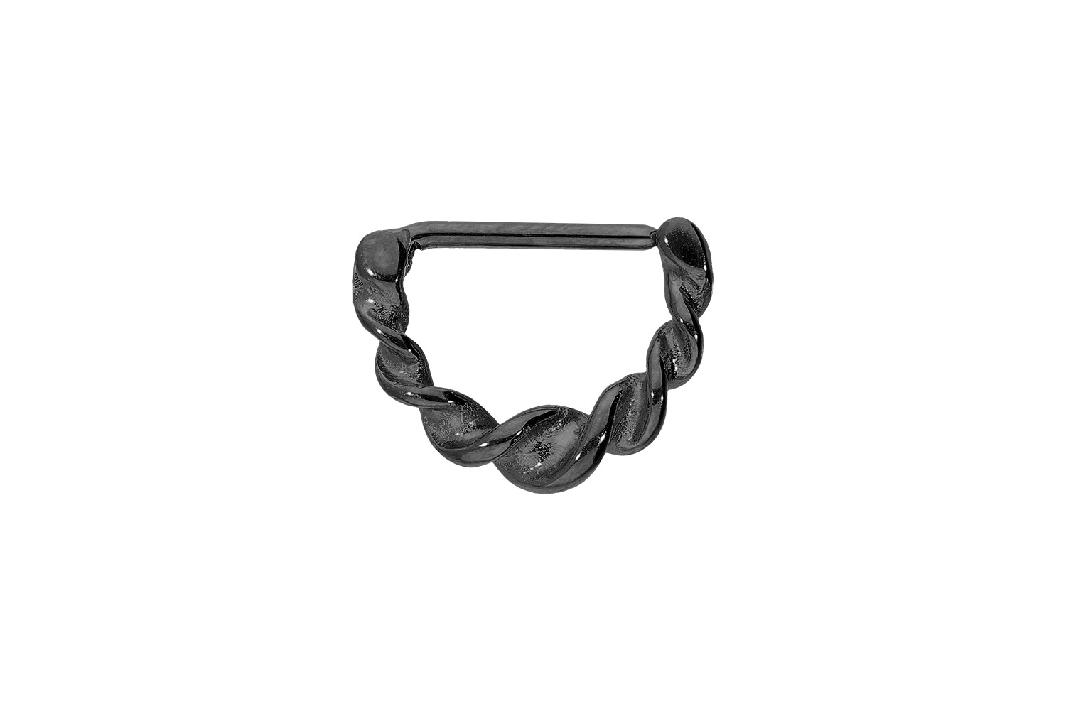 Chirurgenstahl Nippelpiercing Clicker GEDREHT ++SALE++