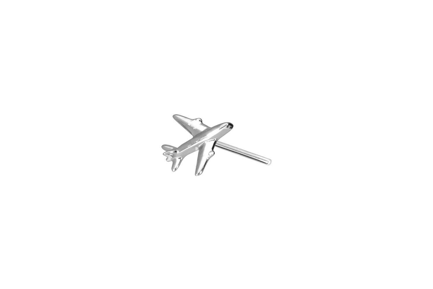 14 carat gold attachment with titanium push pin PLANE
