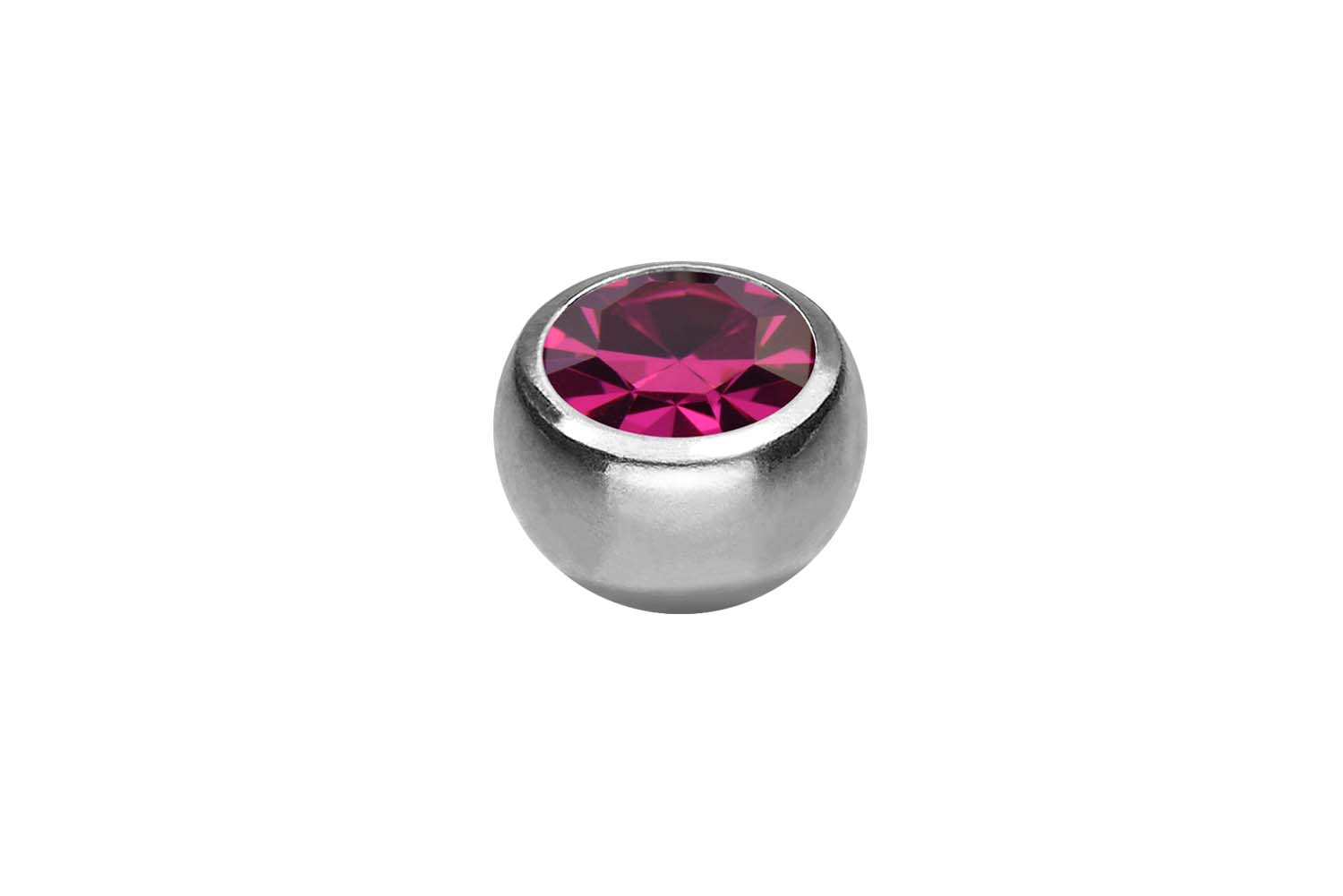 Titanium clip-in ball CRYSTAL