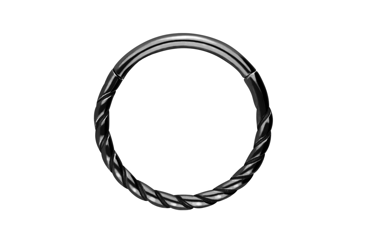 Surgical steel segment ring clicker TWISTED