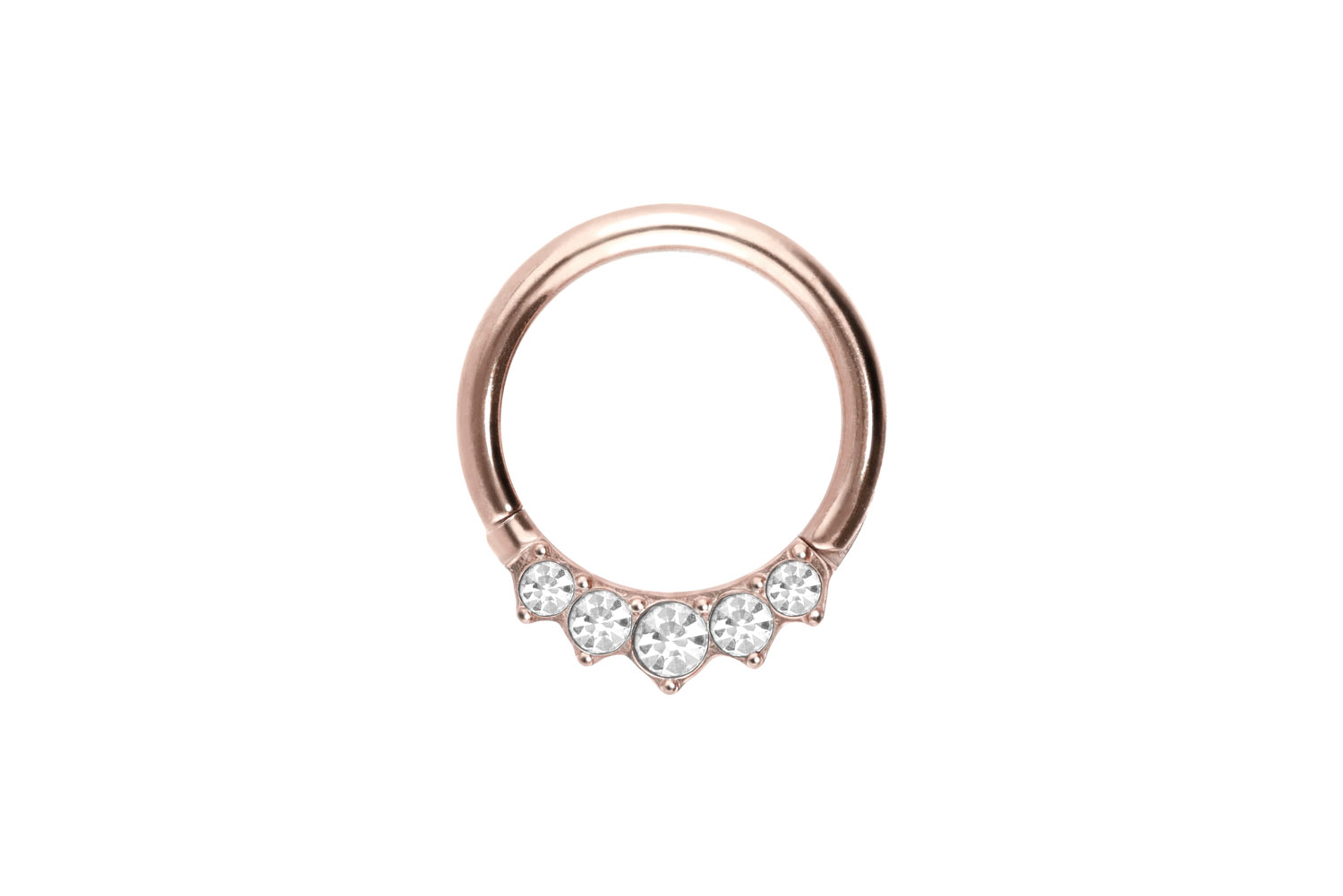 Titan Segmentring Clicker 5 EINGEFASSTE KRISTALLE