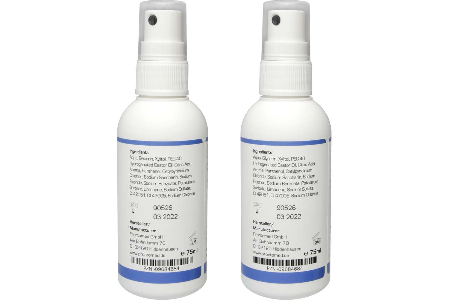 Set of 2 ProntoLind mouth spray 75 ml