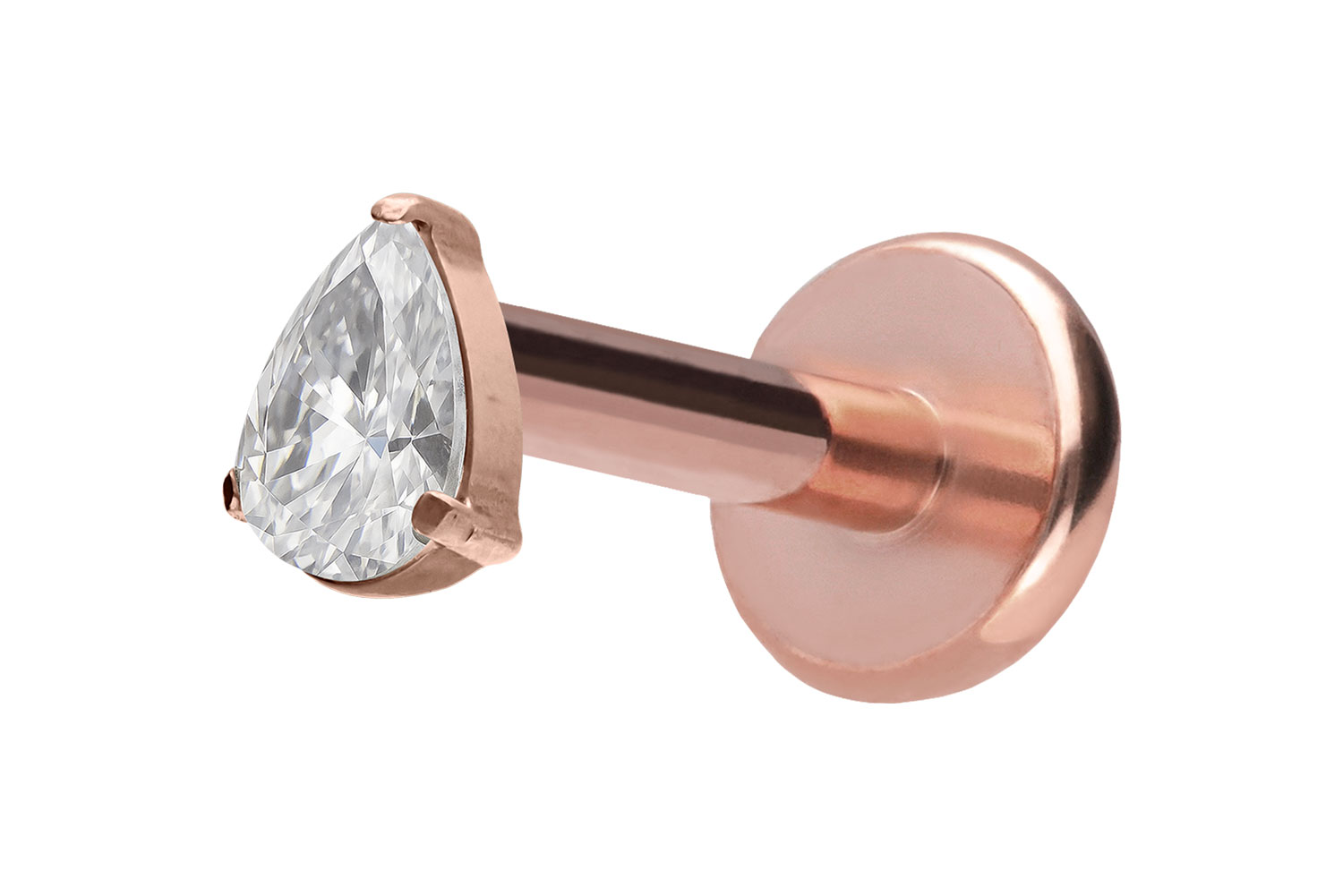 Titan Labret mit Push Fit KRISTALLTROPFEN Titan Labret mit Push Fit KRISTALLTROPFEN