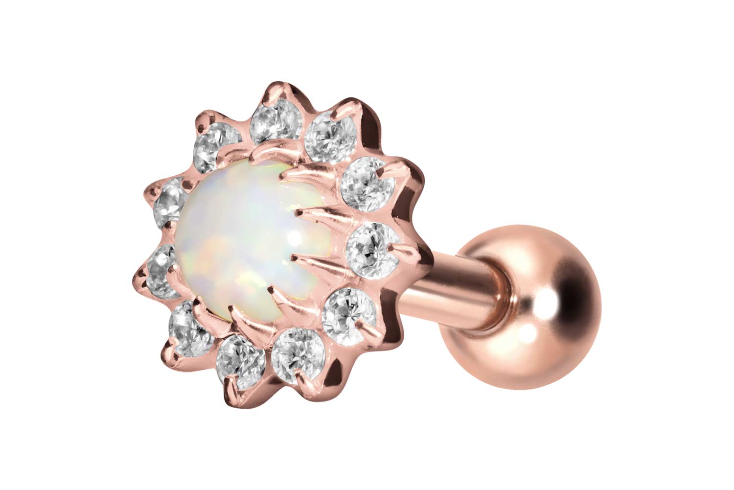 Titanium ear piercing SUN