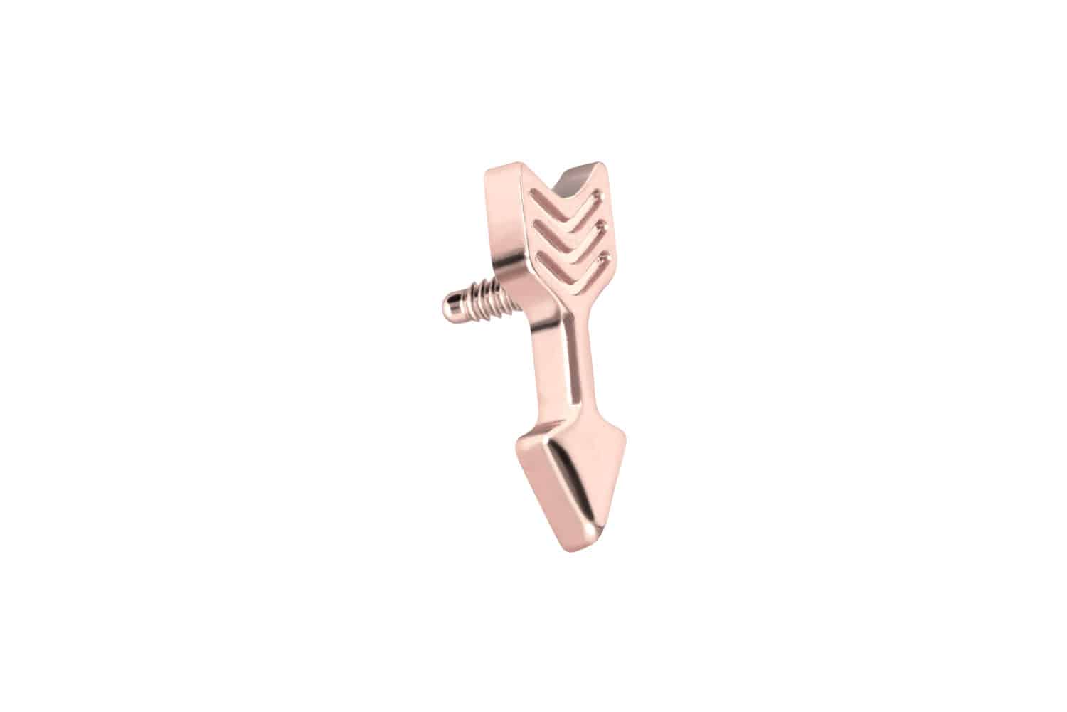 Titanium screw-in attachment with external thread ARROW