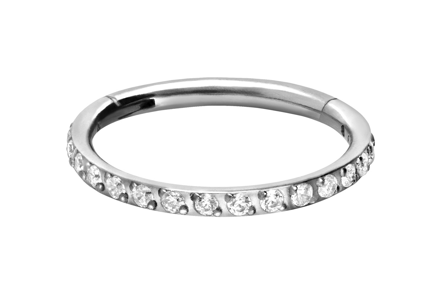 Titan Segmentring Clicker EINGEFASSTE KRISTALLE