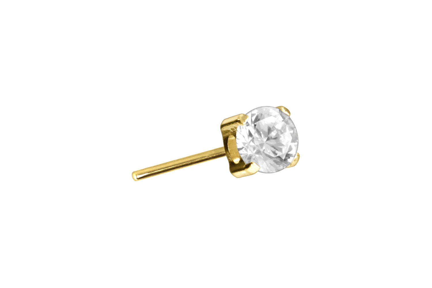 Titanium attachment with push pin SETTED CRYSTAL ++SALE++