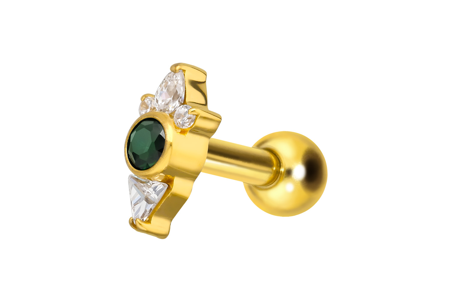 Titan Ohrpiercing mit Innengewinde DESIGN
