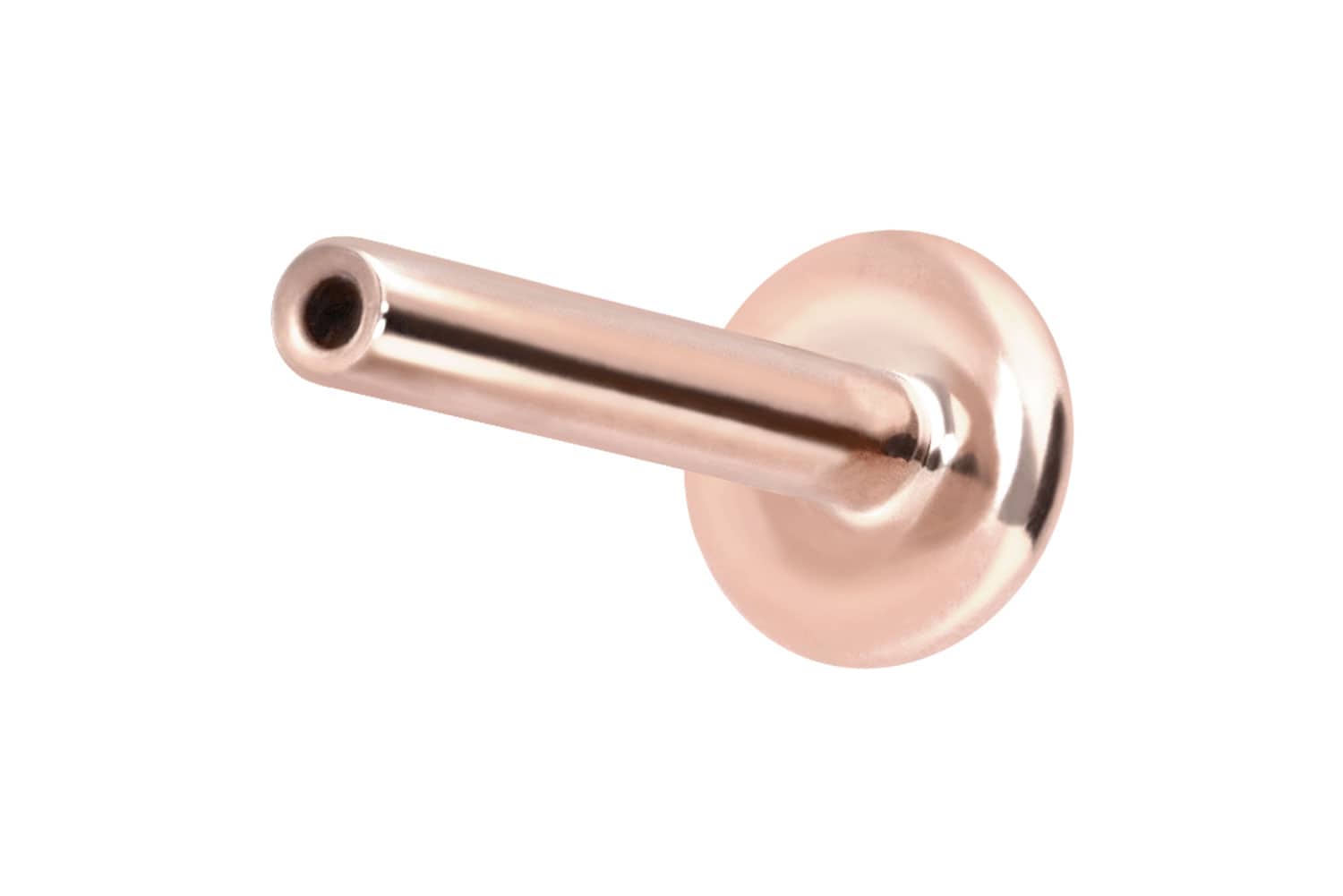14 carat gold labret with push fit without attachment