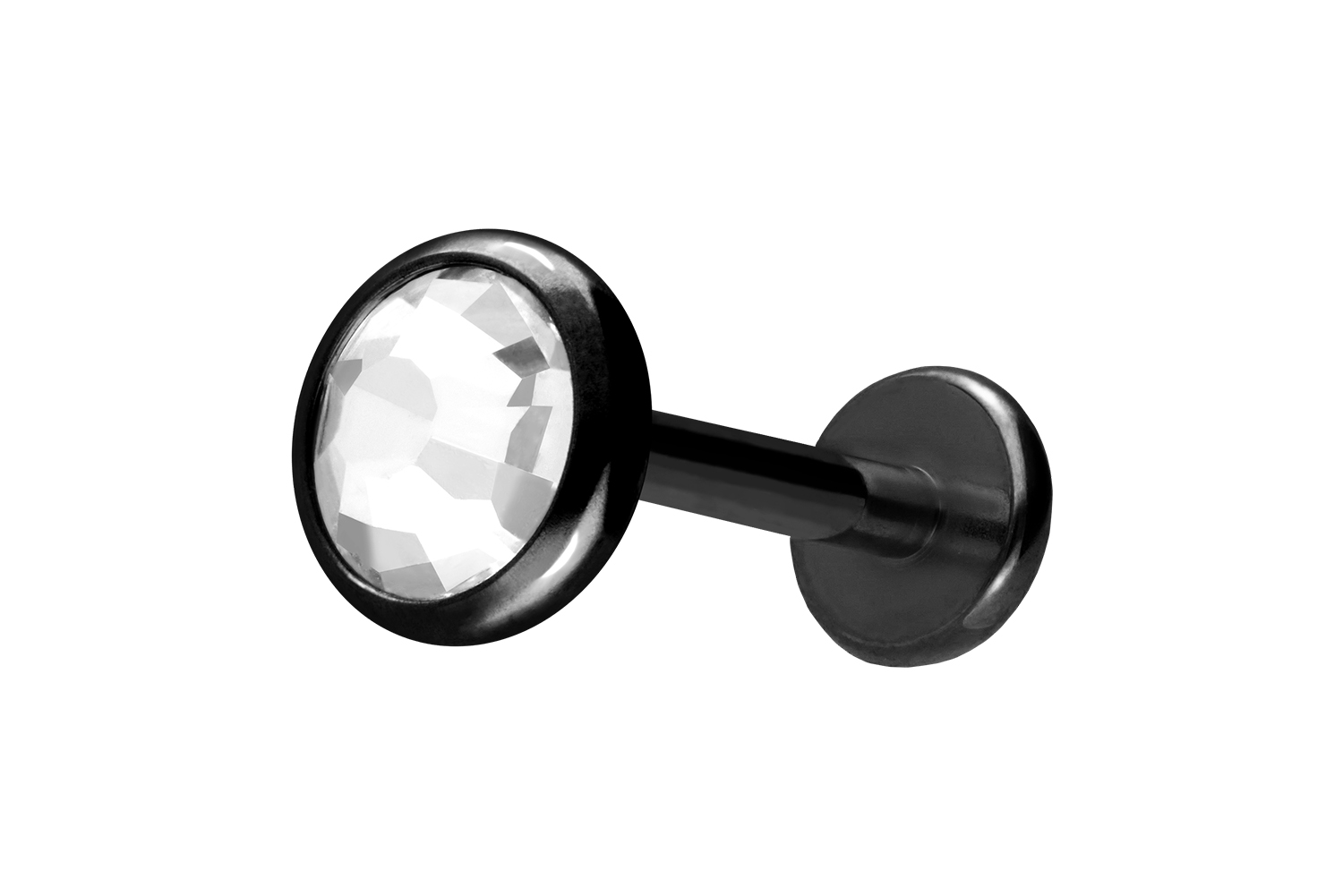 Titan Labret mit Innengewinde KRISTALLDISC