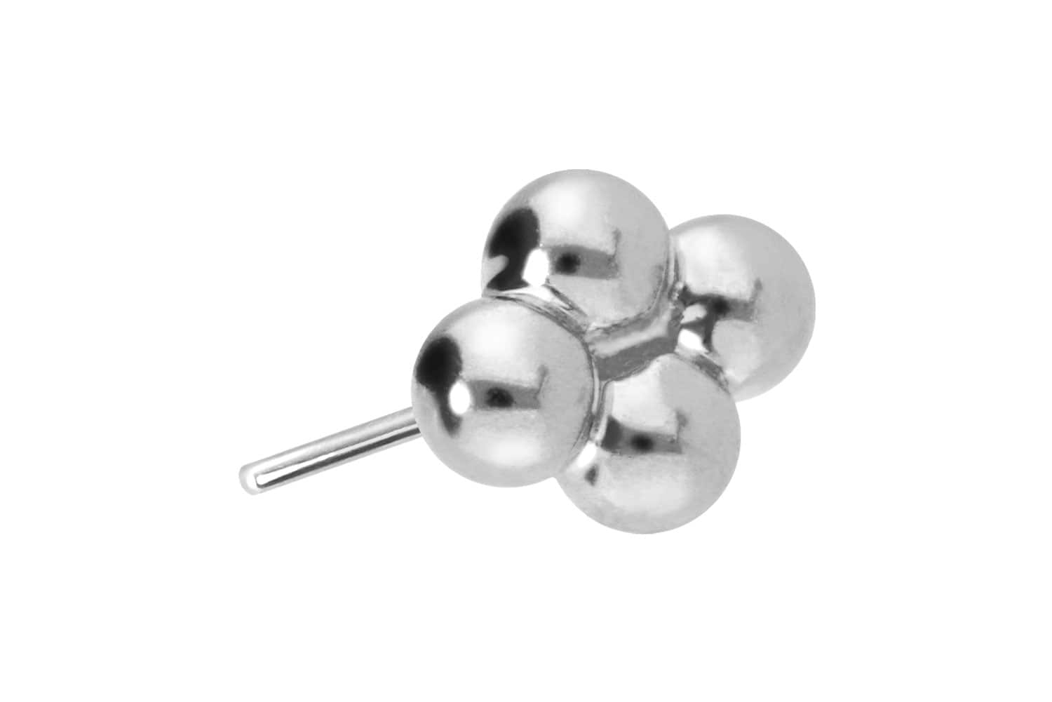 14 carat gold attachment with titanium push pin 4 BALLS