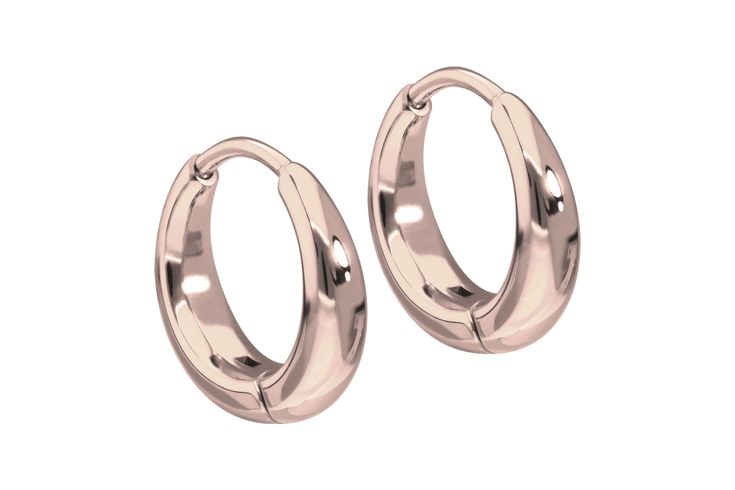 Titanium ear clicker creoles