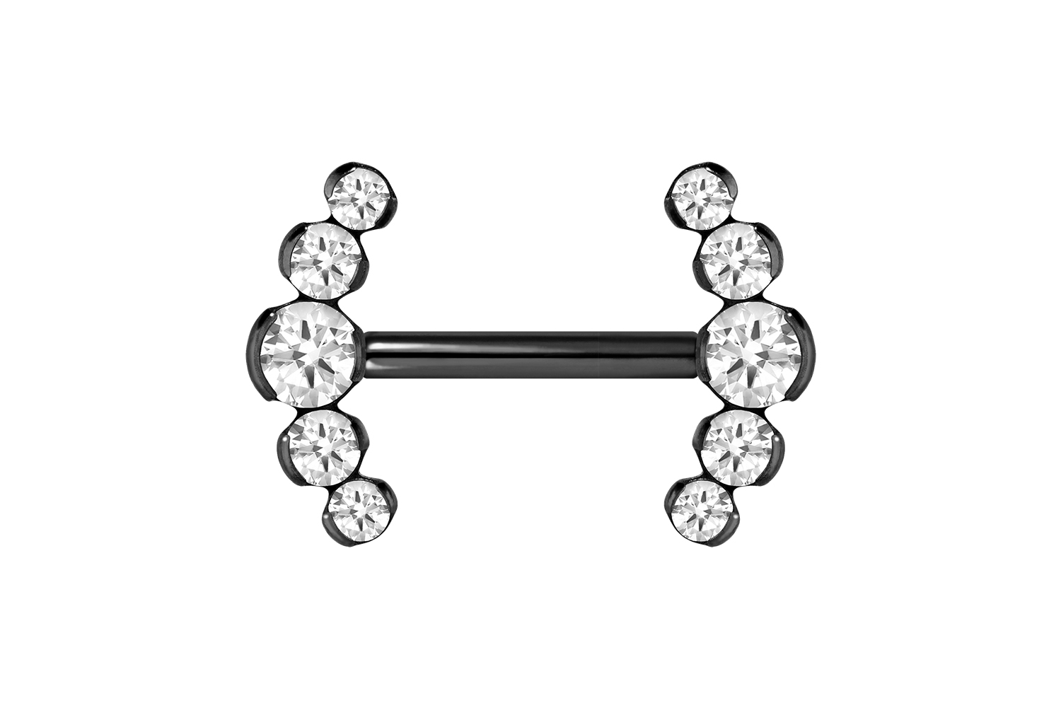 Titan Barbell mit Push Fit 5 KRISTALLE