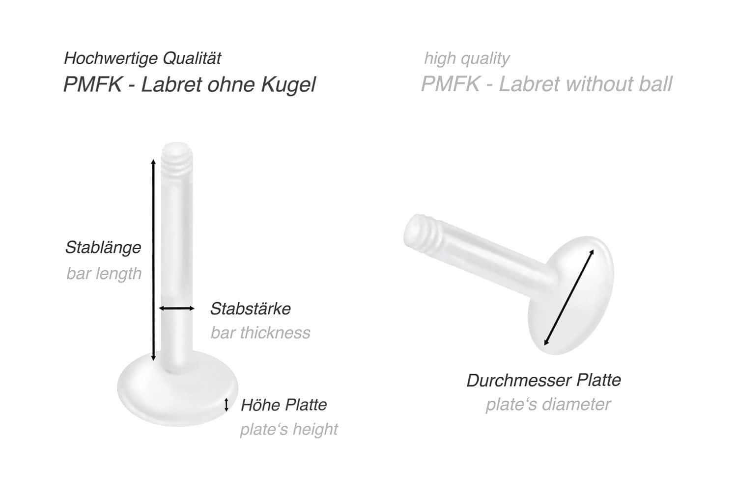 PMFK labret without ball ++SALE++