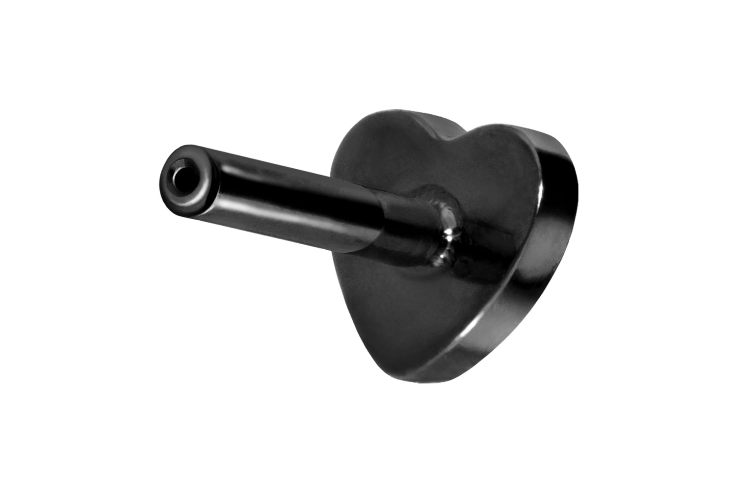 PIERCINGLINE Piercing Stecker Titan Labret mit Push Fit ohne Kugel HERZ - Bild 36 von 51