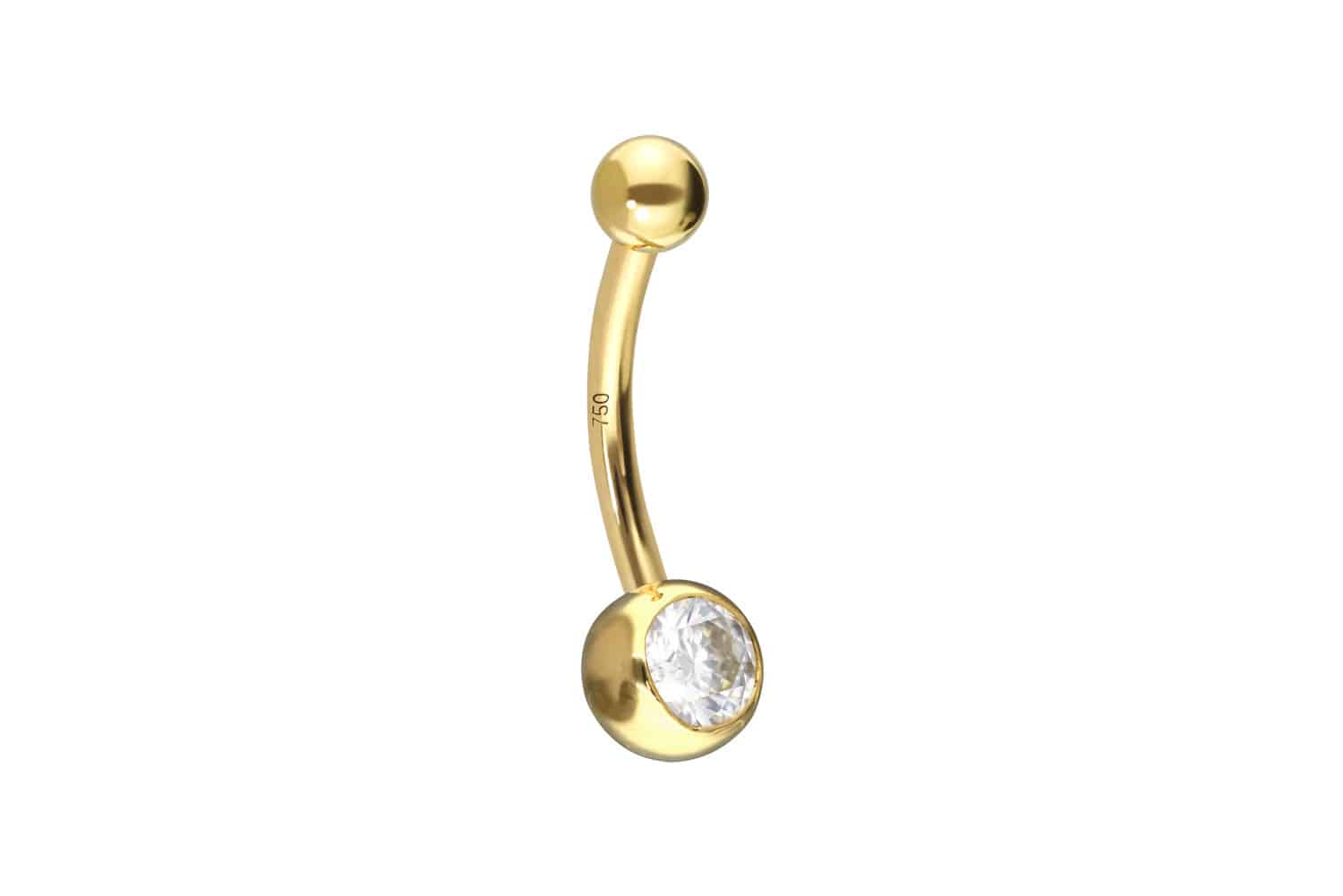 14/18 Karat Gold Mini Bananabell MOISSANIT