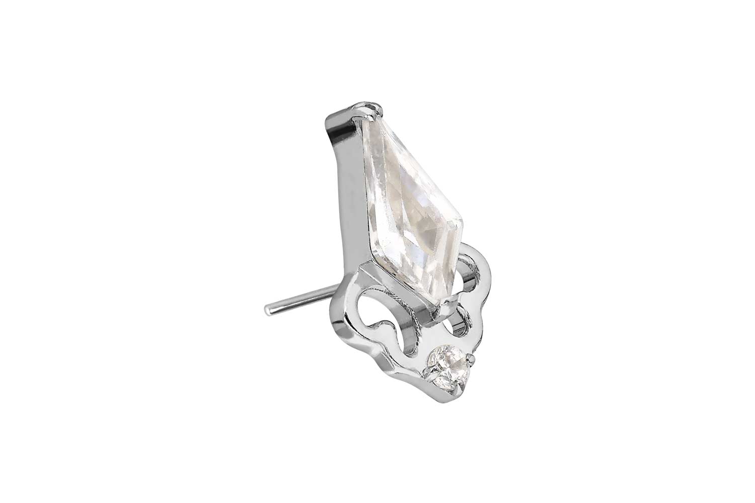 Titanium attachment with push pin CRYSTAL SHIELD