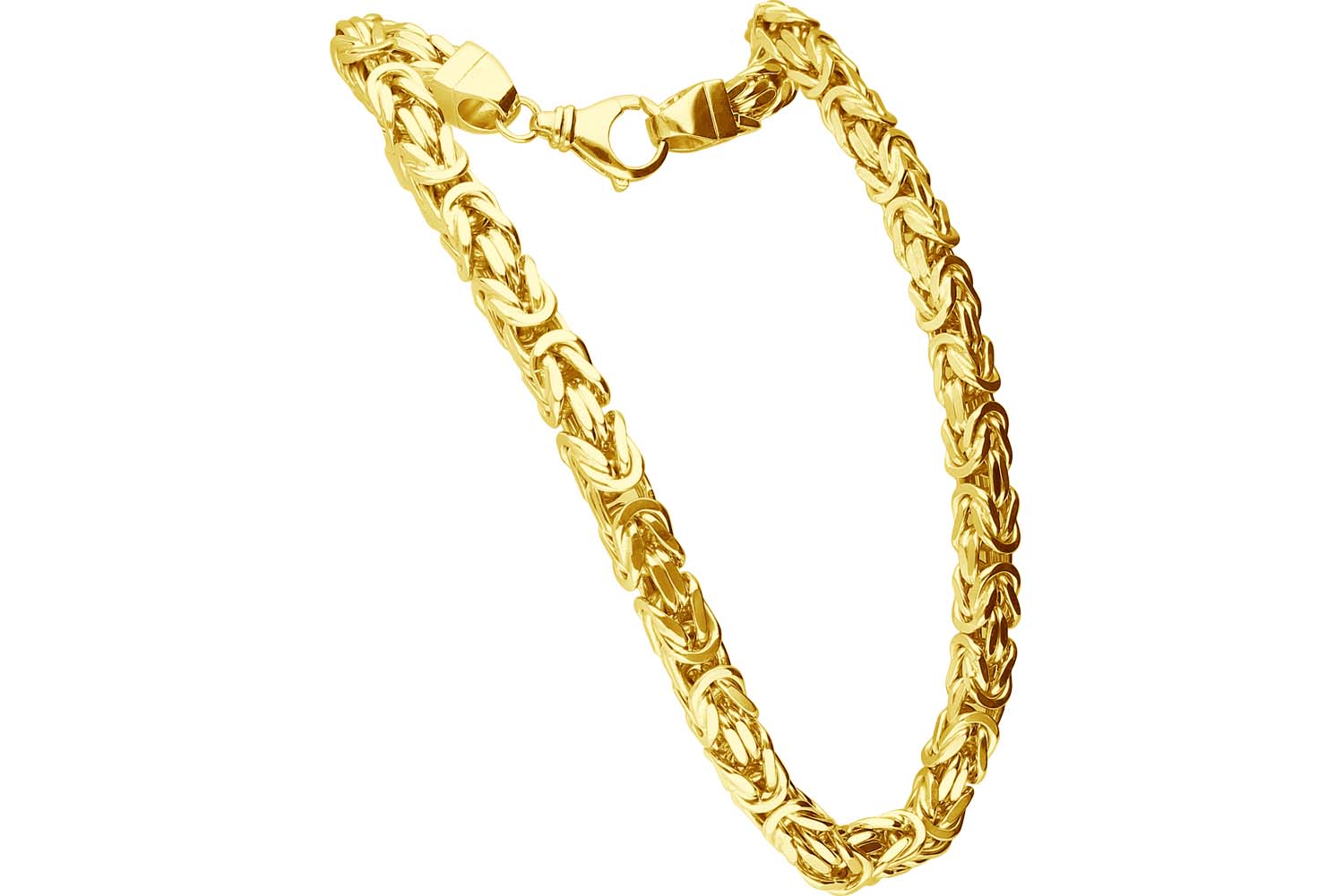 925 silver king chain rhodium-plated / gold-plated