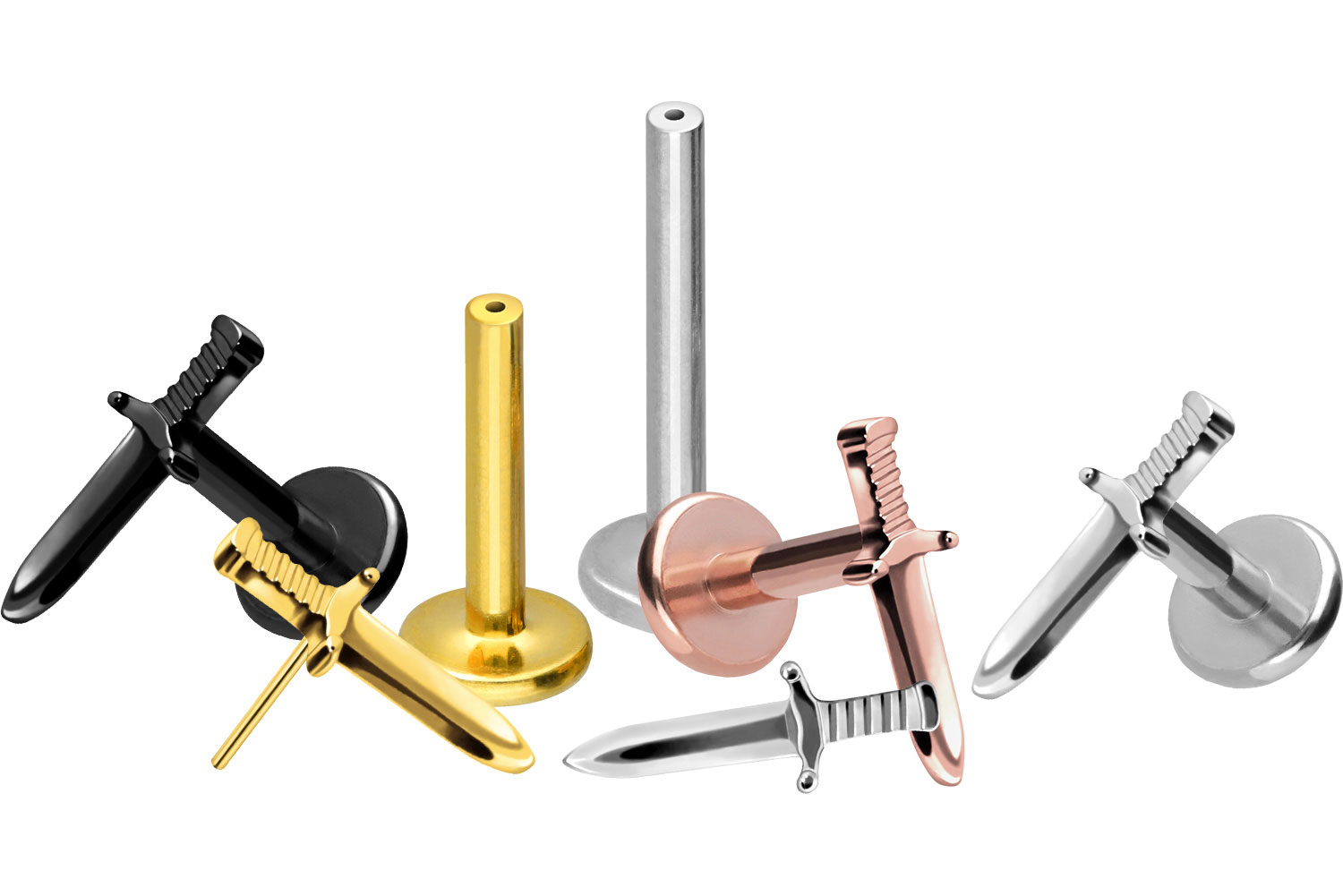 Titan Labret mit Push Fit SCHWERT