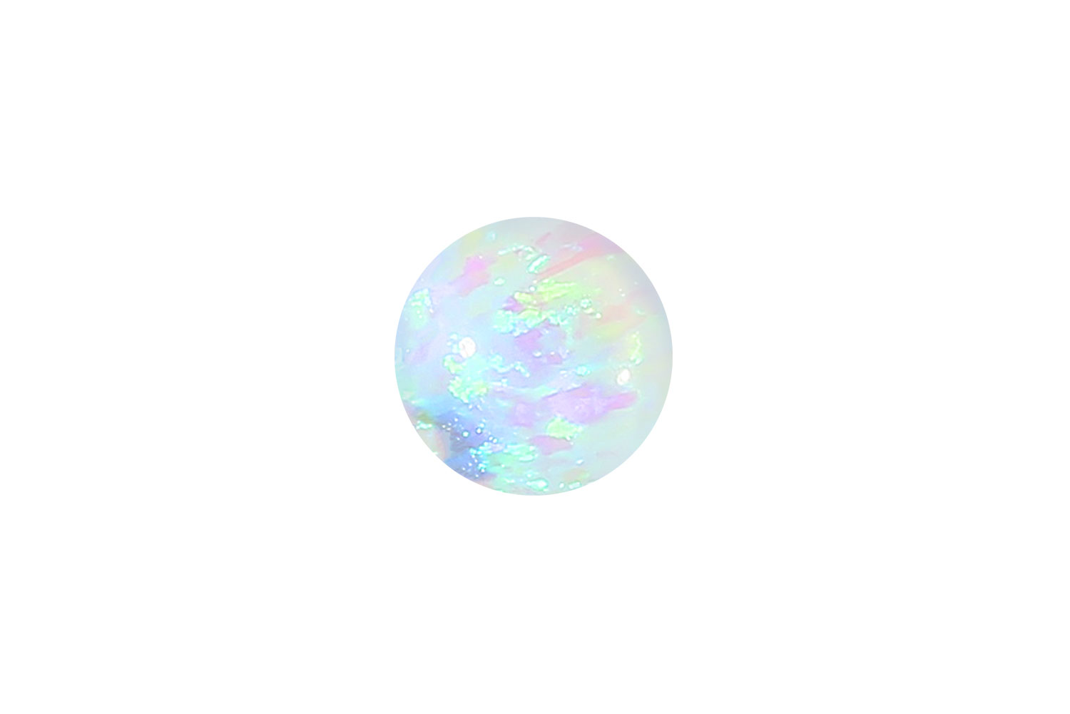 Synthetischer Opal Klemmkugel