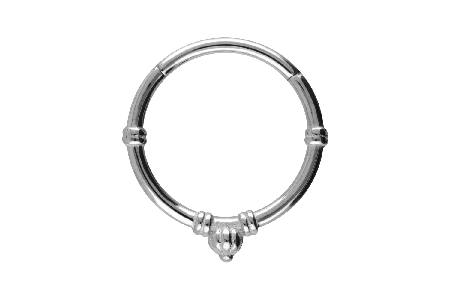 Surgical steel segment ring clicker RETRO DESIGN
