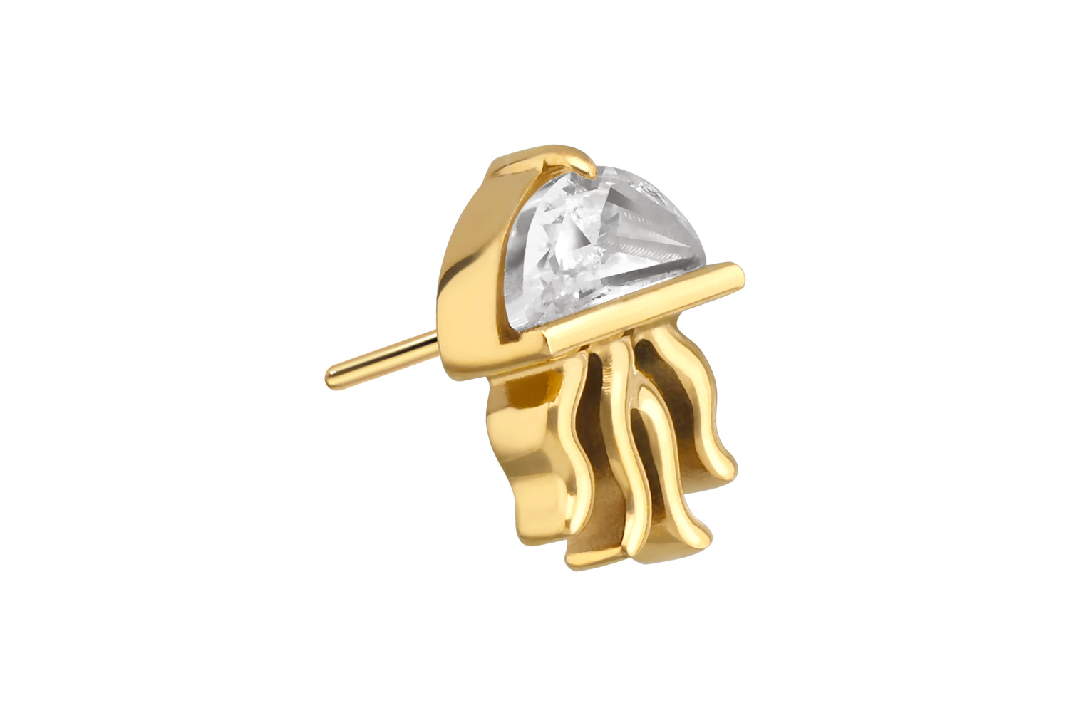 Titanium attachment with push pin JELLYFISH