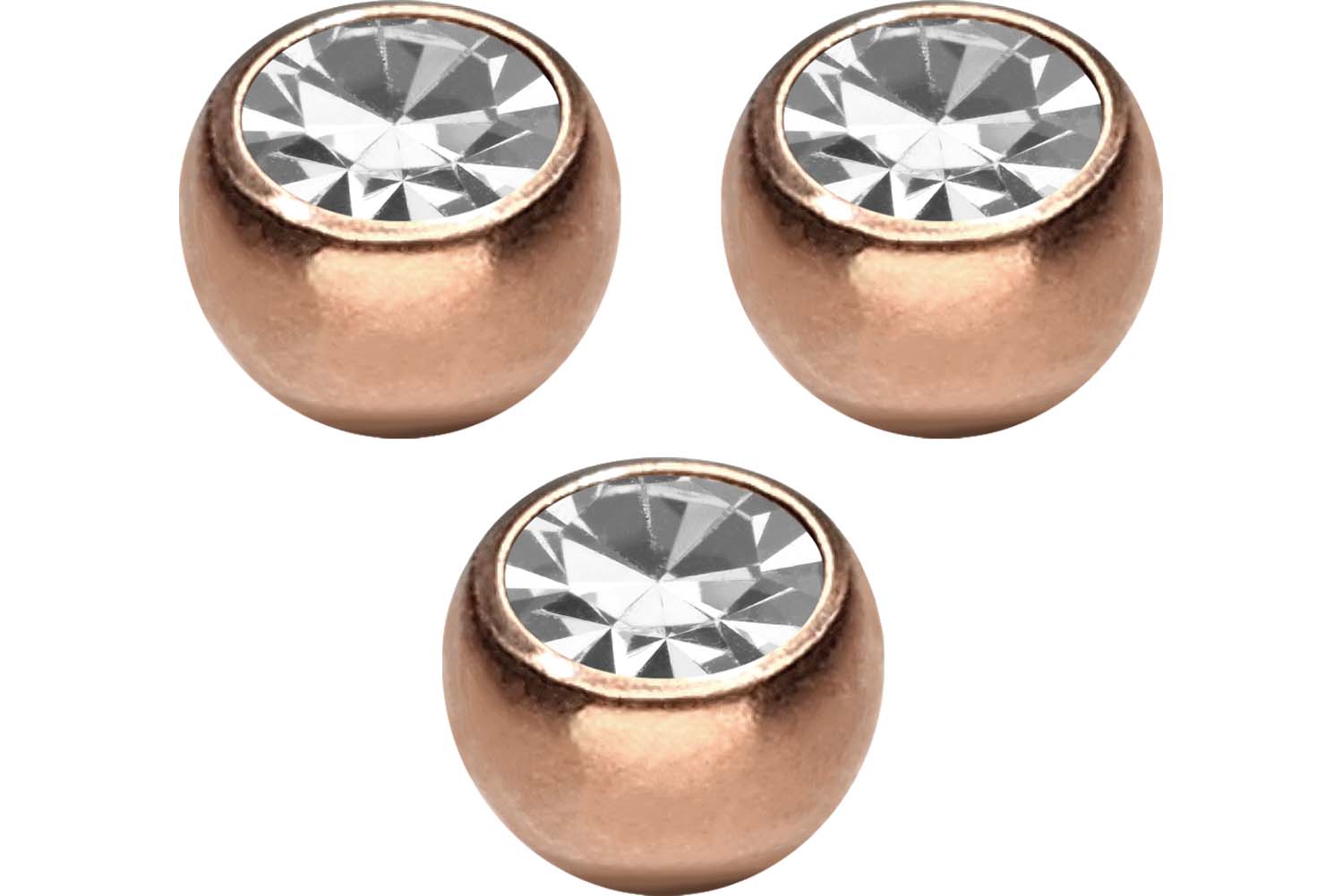 SET Titanium screw-in ball CRYSTAL