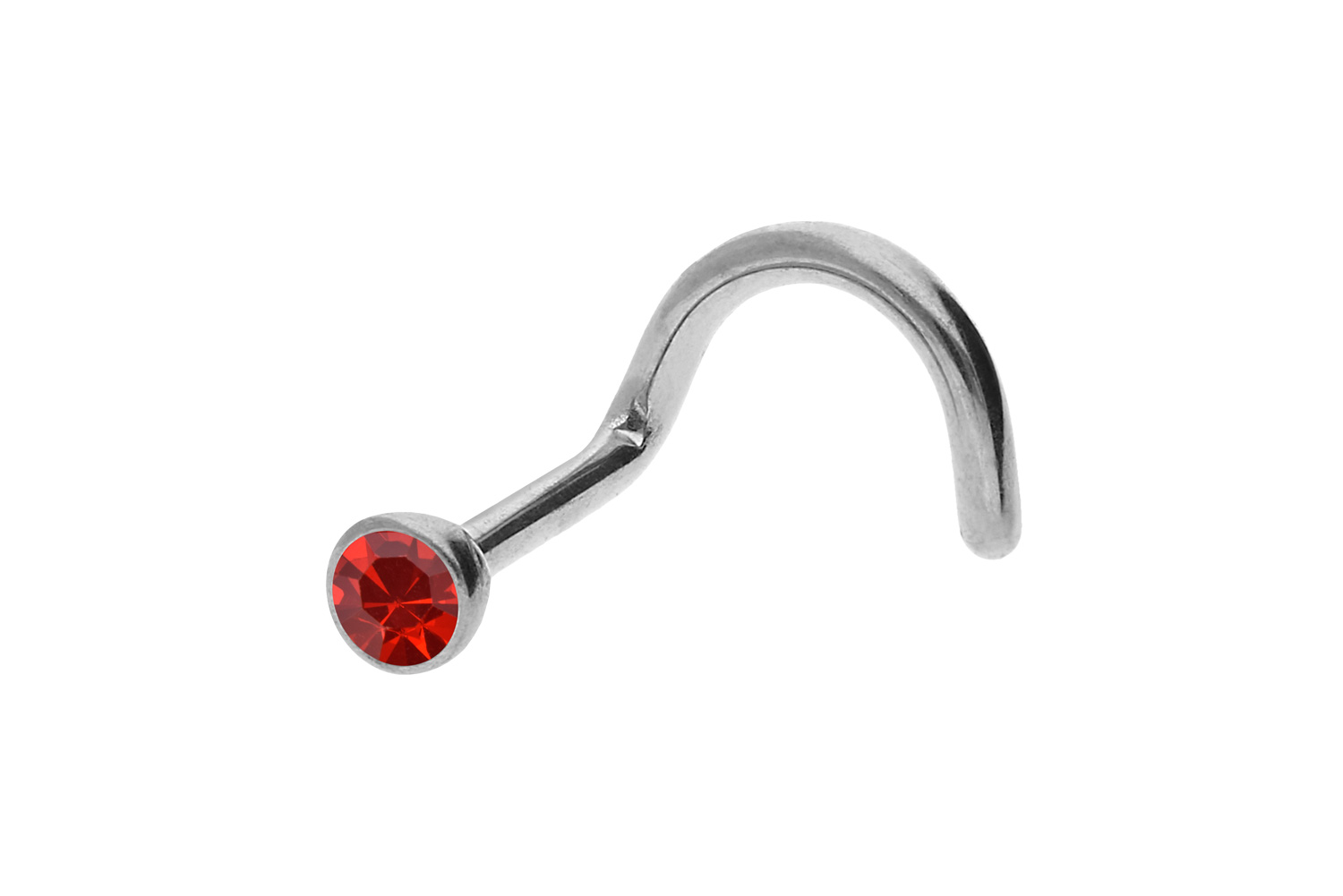 Chirurgenstahl Nasenstecker Spirale KRISTALL ++SALE++