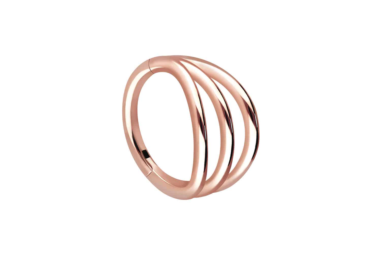 Surgical steel segment ring clicker 3 RINGS