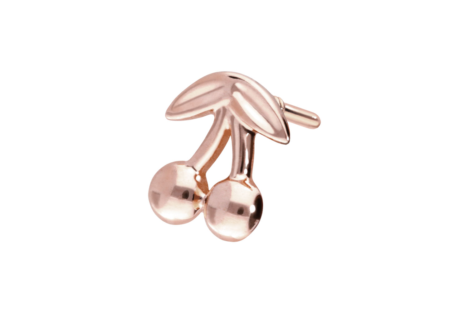 14 carat gold screw-in attachment with external thread CHERRIES