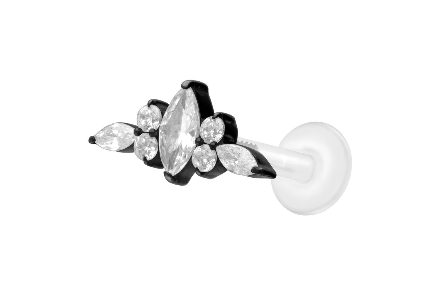 PTFE labret with internal thread + titanium attachment DESIGN