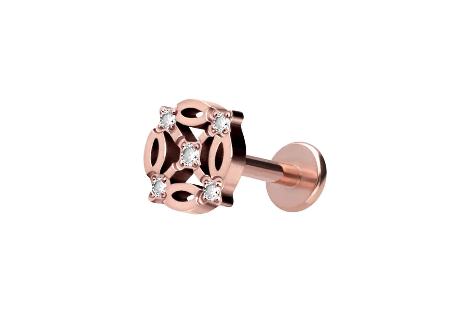Titan Labret mit Innengewinde ORIENTALISCHES DESIGN