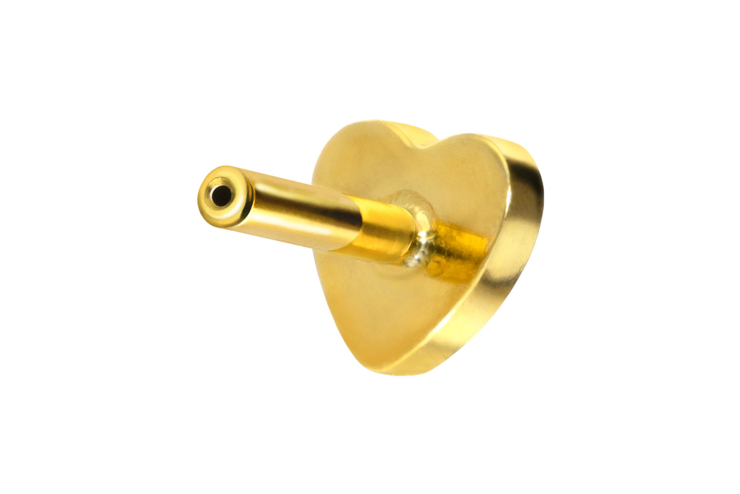 PIERCINGLINE Piercing Stecker Titan Labret mit Push Fit ohne Kugel HERZ - Bild 40 von 51