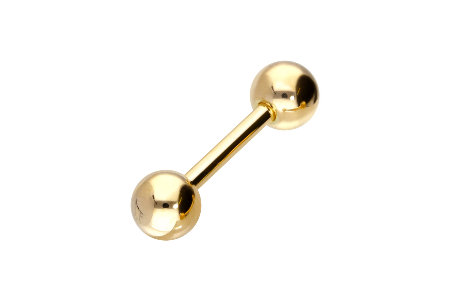14/18 Karat Gold Barbell