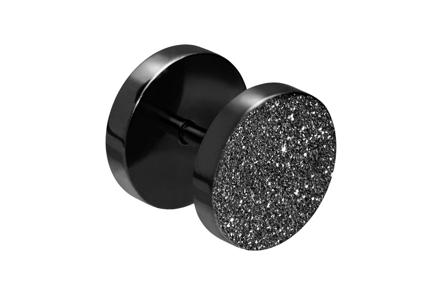 Surgical steel fake plug DIAMOND LOOK