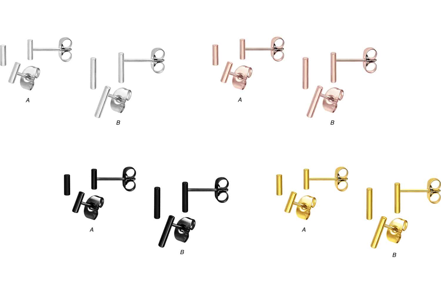 Chirurgenstahl Ohrstecker STAB