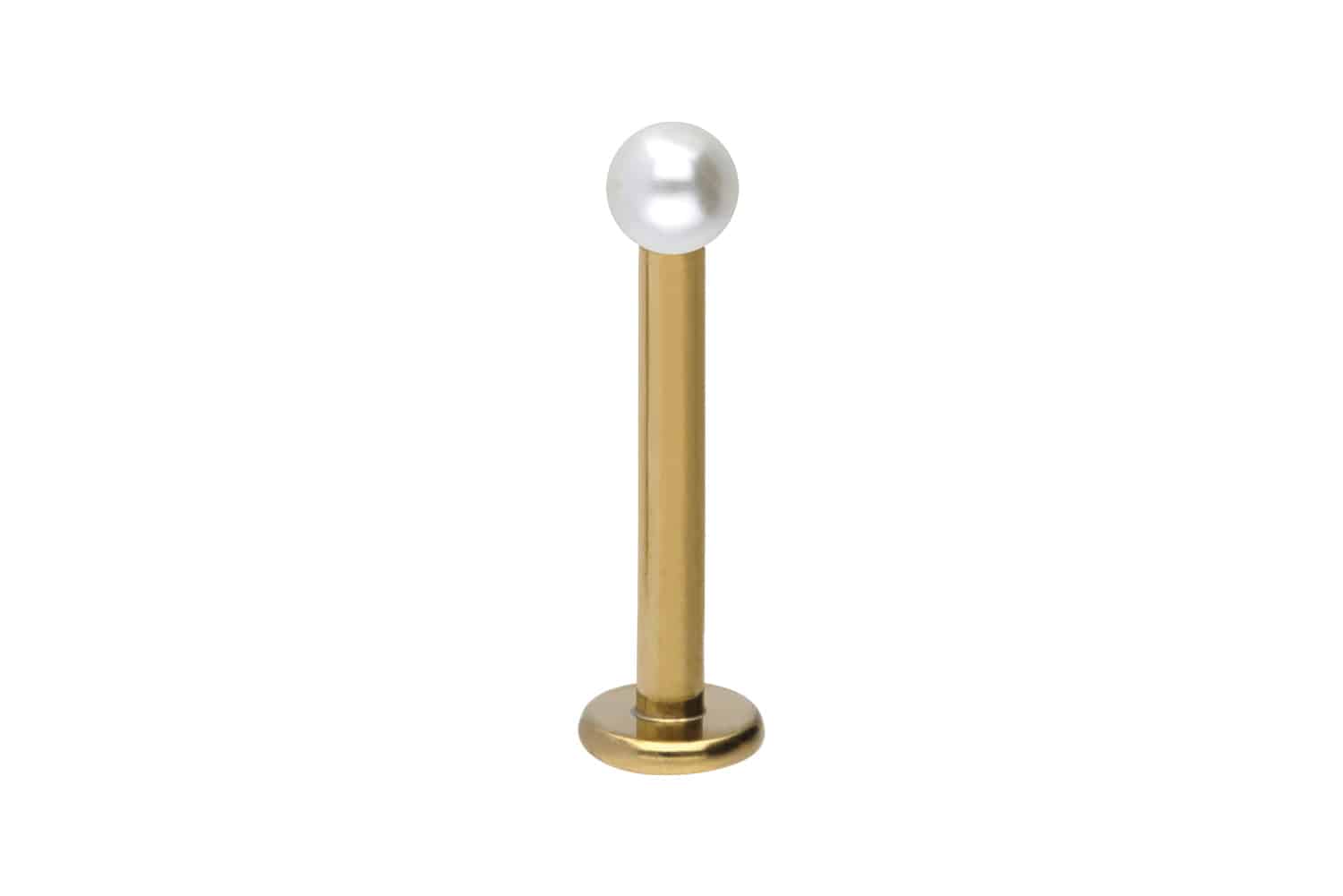 Titanium labret SYNTHETIC PEARL