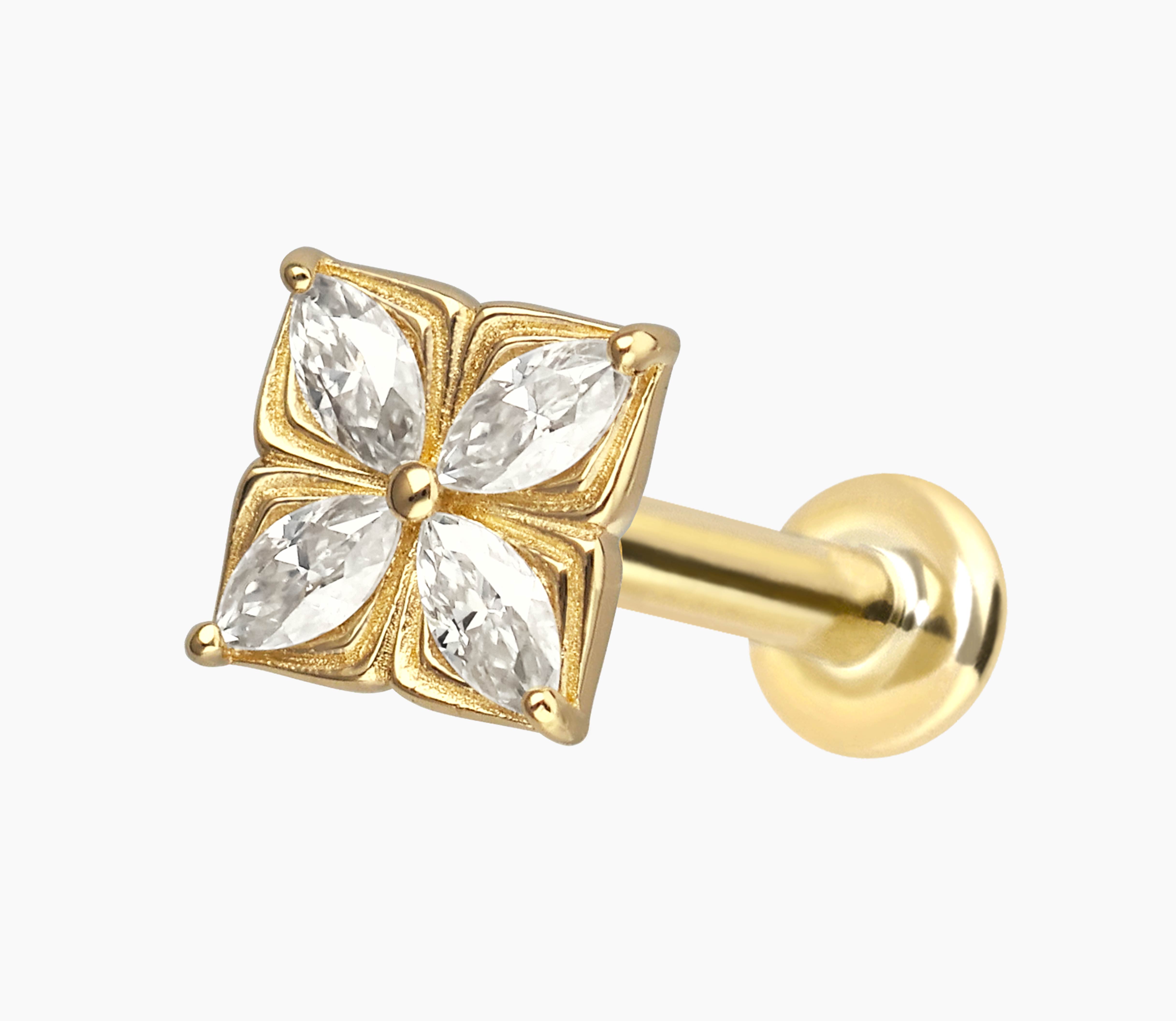 14 Karat Gold Labret