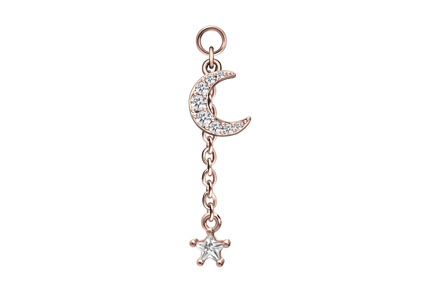 Chirurgenstahl Anhänger Kreuz Für Clicker Ringe – Bis 2 Mm Stabdicke, Piercing Schmuck Helix