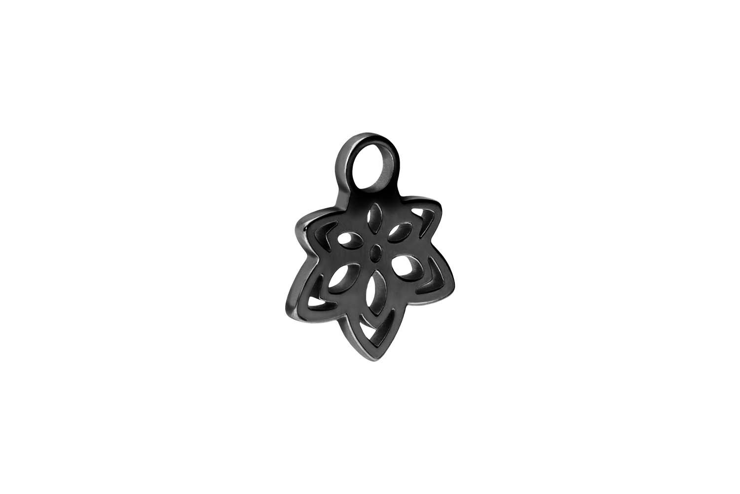 Surgical steel pendant for clickers BLOSSOM
