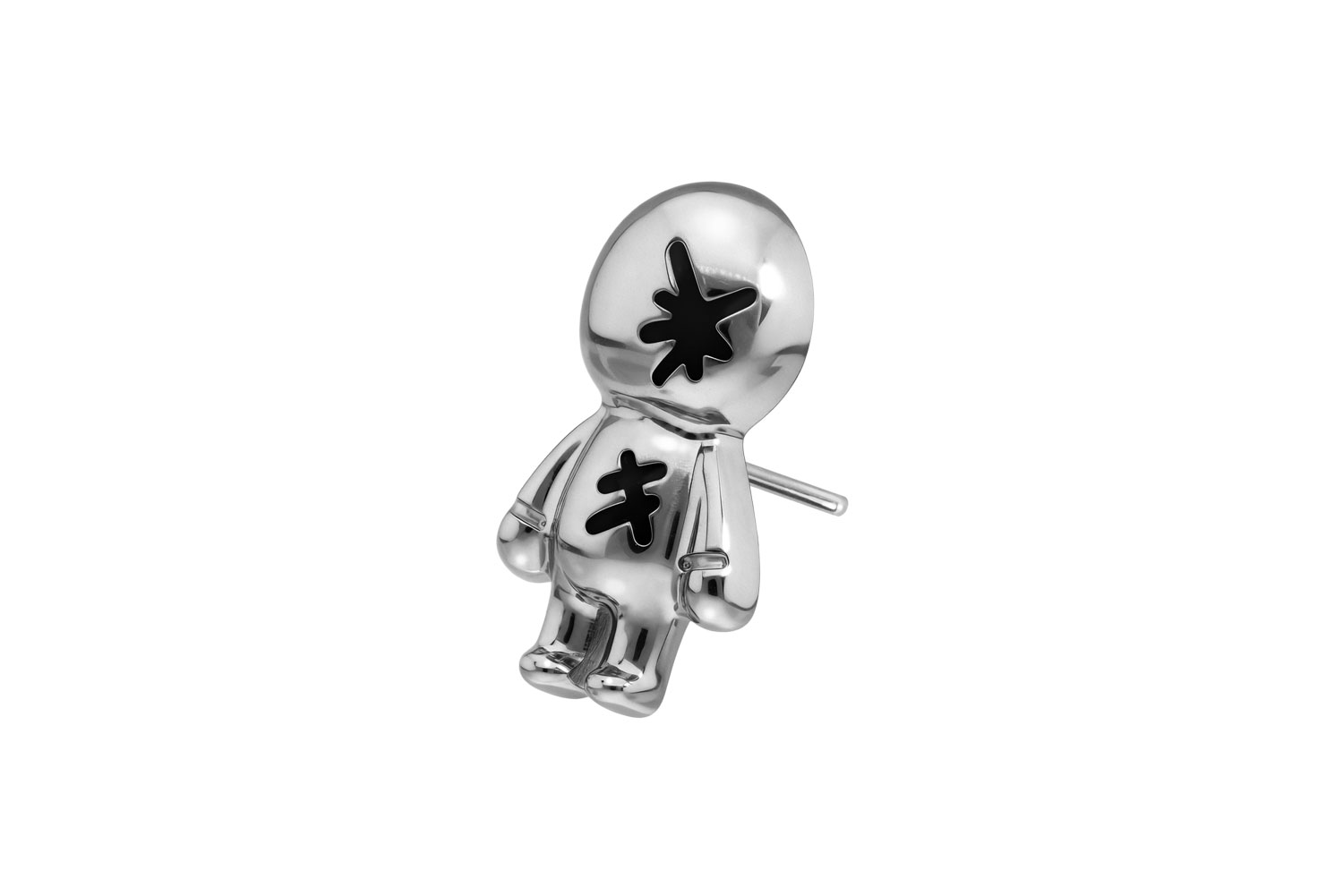 Titanium attachment with push pin DOLL