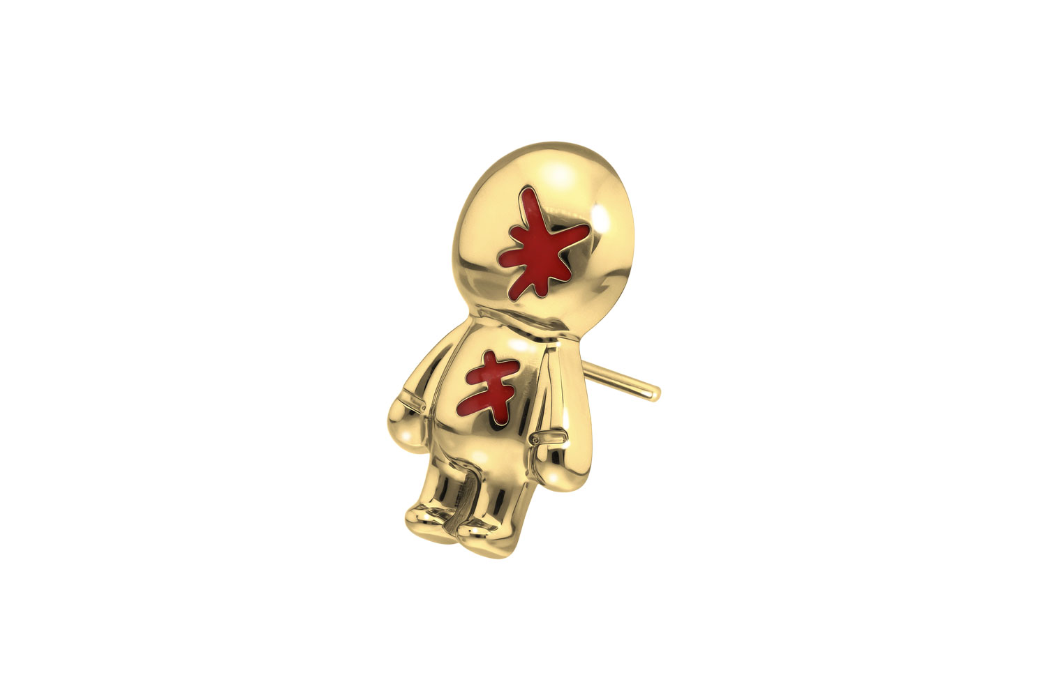 Titanium attachment with push pin DOLL