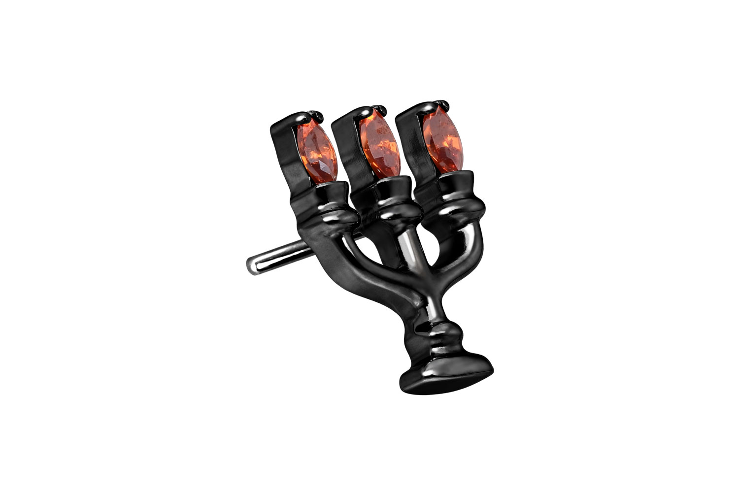 Titanium attachment with push pin CANDLEHOLDER