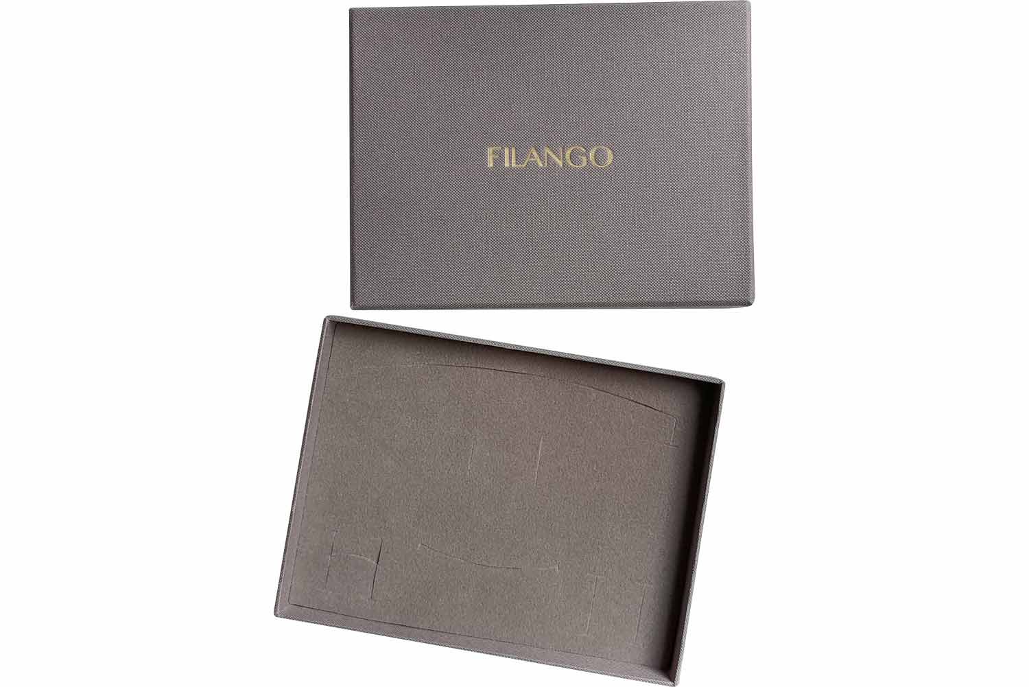 Gift box with foam material + FILANGO imprint - taupe